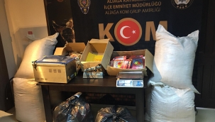 İzmir 'de kaçak tütün ve sigara operasyonu