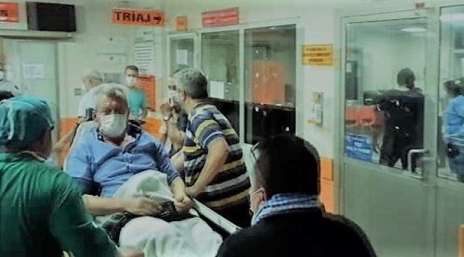 Silahlı saldırıya uğrayan eski Menemen Belediye Başkanı Şahin, Menemen Devlet Hastanesine sevk edildi