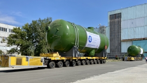 Volgodonsk'ta Türkiye tarihinin ilk nükleer santrali Akkuyu NGS'nin buhar jeneratörlerinin sevkiyatına başlandı