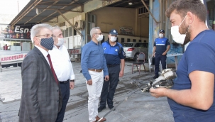 Aliağa'da Eşzamanlı Kovid19 Denetimi