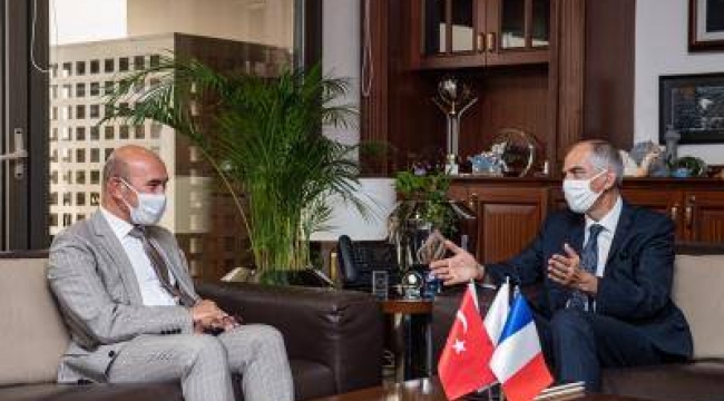 Başkan Soyer, Fransa'nın Ankara Büyükelçi ile buluştu 
