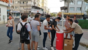 CHP Aliağa Gençlik Kollarından İstanbul Sözleşmesi için imza kampanyası