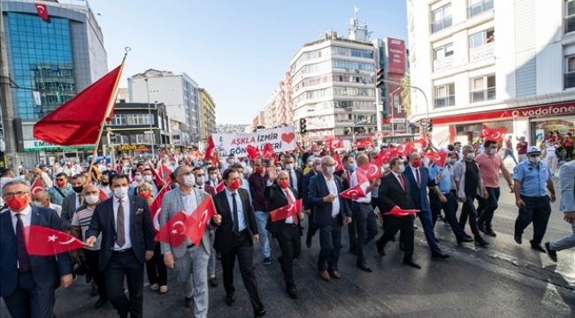 Kurtuluşun 98. yıl dönümünde zafer yürüyüşü