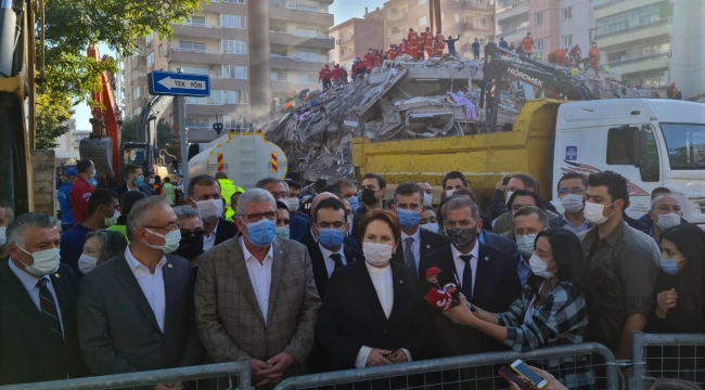 AKŞENER VE "İYİ"LERDEN DEPREM BÖLGESİNE ZİYARET