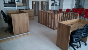 Aliağa'da bir okulda mahkeme salonu kurdular