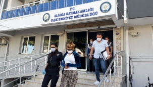 Aliağa'da İnşaat malzemeleri çalan hırsızlar yakalnadı