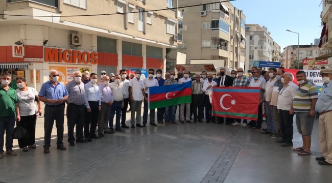  İYİ Parti Bayraklı'dan Azerbaycan'a destek Tek Mi̇llet İki̇ Devlet 