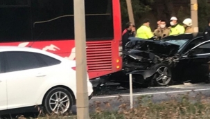 Aliağa'da trafik Kazası :2 yaralı