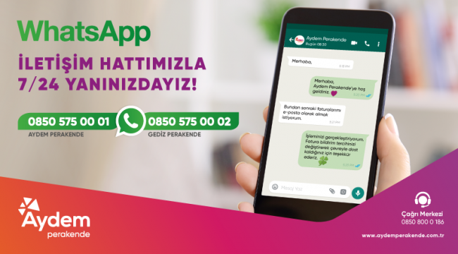 Aydem ve Gediz Perakende, Müşterilerine Bir WhatsApp Mesajı Kadar Yakın