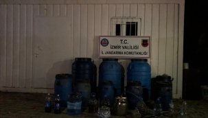 Jandarma kaçak alkol ele geçirdi 