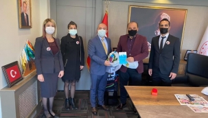 Kaymakam Karaman öğretmenleri makamında kabul etti 