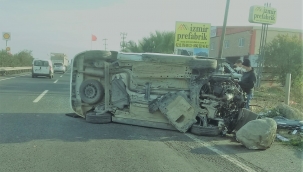 Menemen'de Trafik Kazası:1 yaralı