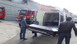 Yaşlı adam, sobadan çıkan yangında feci şekilde can verdi