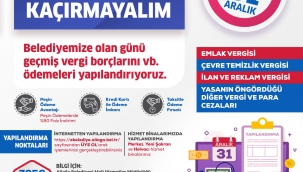Aliağa Belediyesi'nden Vergi Yapılandırma Çağrısı