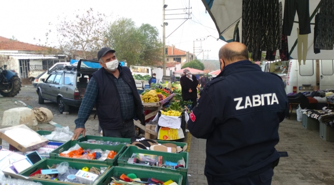 Bergama semt pazarlarında 'HES kodu ve Hijyen' denetimi