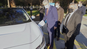 EÜ kampüsünde "Elektrikli Araç Şarj İstasyonu" hizmet vermeye başladı