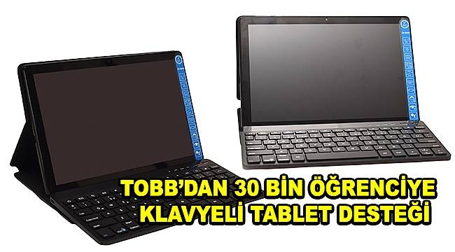 İhtiyaç sahibi öğrencilere klavyeli tablet desteği