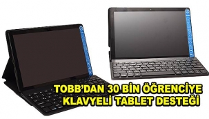 İhtiyaç sahibi öğrencilere klavyeli tablet desteği