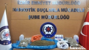 İzmir'de uyuşturucu operasyonu: 15 kilo bonzai ele geçirildi