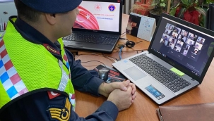 jandarmadan öğrencilere 'uzaktan' trafik eğitimi