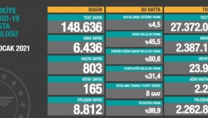17 Ocak koronavirüs tablosu