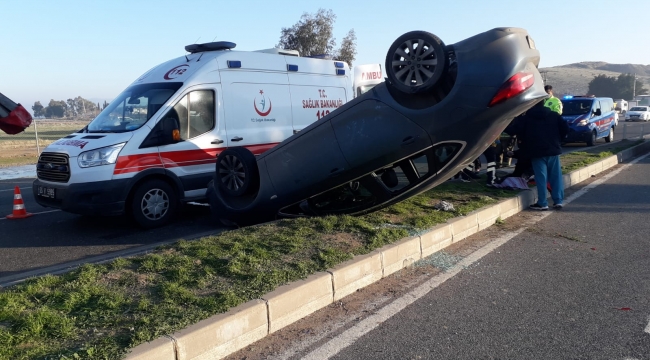 Aliağa'da trafik kazası : 2 Yaralı