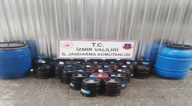 Kaçak içki operasyonu: 880 litre kaçak kırmızı şarap ele geçirildi