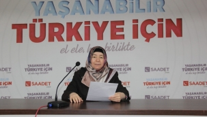 SAADET PARTİSİ İZMİR İL KADIN KOLLARI'NDAN SU TASARRUFU ÇAĞRISI