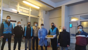TÜGVA Aliağa İlçe Temsilciliği Kolluk Kuvvetlerini ve Sağlık Çalışanlarını Yalnız Bırakmadı