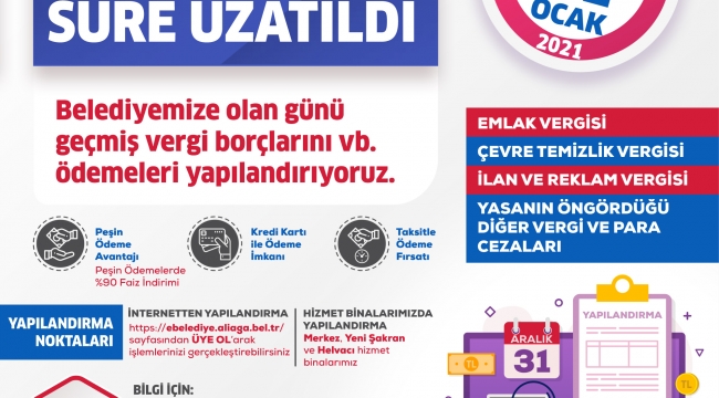 Yapılandırmada Başvuru ve Ödeme Süresi Uzatıldı