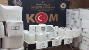 33 bin litreden fazla sahte etil alkol ele geçirildi