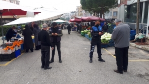 Bergama Belediyesi'nden aralıksız Koronavirüs denetimi