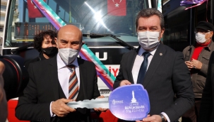 Büyükşehir Belediyesi'nden Bergama Belediyesi'ne iki adet otobüs