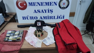Menemen'de benzin istasyonundaki pompalı tüfekli soygun