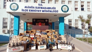 Menemen'de kaçak tütün ve sigara operasyonu