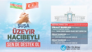 ÜLKÜ OCAKLARI'DAN KARDEŞ ÜLKE AZERBAYCAN'DAKİ OKUL PROJESİ İÇİN YARDIM KAMPANYASI