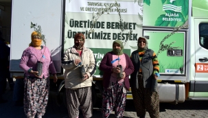 Aliağa Belediyesi'nin Üreticiye Destek Projesi Sürüyor