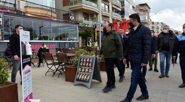 Aliağa'da Kovid-19 Denetimleri Hafta Boyunca Sürecek