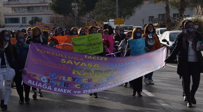 Aliağa Demokrasi Platformu" "Haklarımızdan vazgeçmiyoruz." 