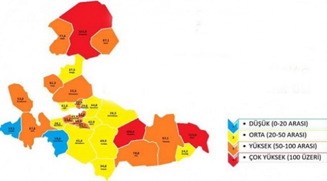 İzmir Risk Haritasında Aliağa'nın Durumu Belli Oldu