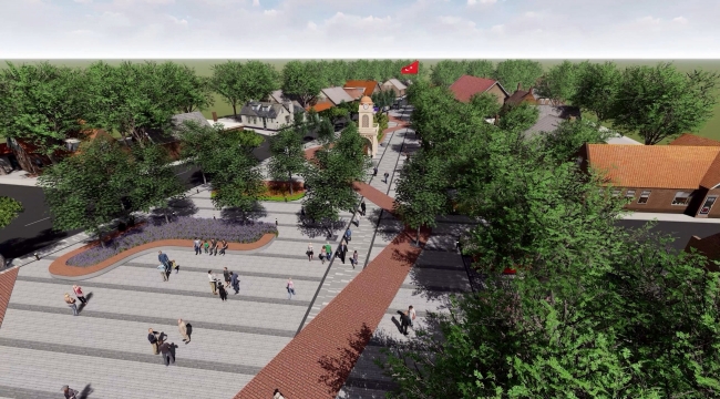 Aliağa Belediyesi'nden Helvacı'ya Tarihi Meydan Projesi
