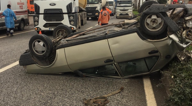 Aliağa'da Trafik kazası :2 yaralı