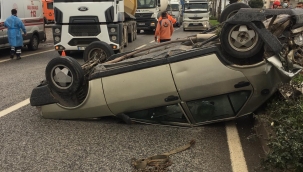 Aliağa'da Trafik kazası :2 yaralı