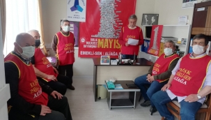 Emekli Sen Aliağa Şubesinden  , Emekli maaş zamları ile  1 Mayıs  Açıklaması