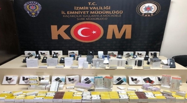 İzmir'de 2,5 milyon değerinde kaçak ürün ele geçirildi