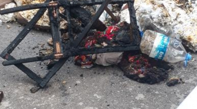 Aliağa'da Ev sahibi kiracısının eşyalarını yaktı