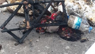 Aliağa'da Ev sahibi kiracısının eşyalarını yaktı