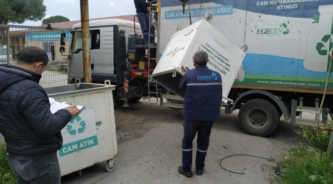 Bergama'da 5 ayda 22 ton cam atık toplandı