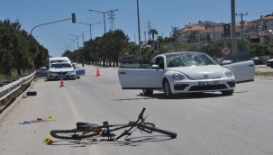 Bisikletli adam, araba çarpması sonucu öldü