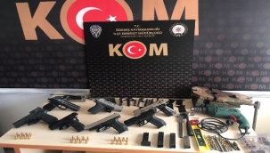Evini silah imalathanesine çeviren şüpheli yakalandı